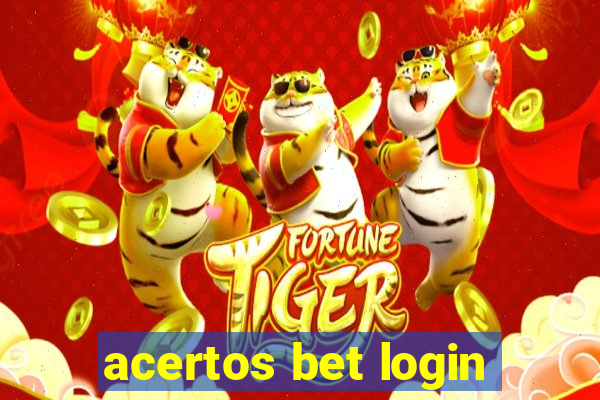 acertos bet login